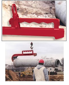 C-Hook Pipe Lifter, 48in Max Pipe Size