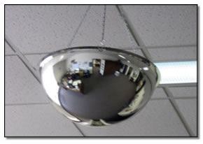 Acrylic Full Dome Mirror w/Galv. Metal Back