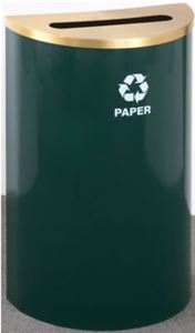 Half Round RecyclePro Recycling Receptacles