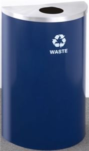 Half Round RecyclePro Recycling Receptacles