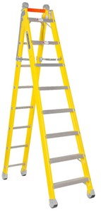 Fiberglass Combo Ladder, 13ft Max Ext