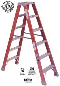 Louisville Fiberglass 6 Foot Twin Front Ladder FM1506