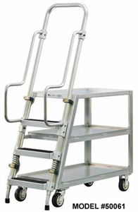 Ladder Cart, 3 Shelf Lips Up