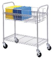 24" Wire Mail Cart