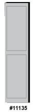 Raised Solid Oak Side Panel (for 21"D Lockers)