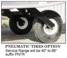 Pneumatic Tire Option for Aluminum Yard Ramps