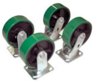 Poly-On Steel Casters (Qty. 4)