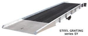 Yellow Safety Curbs for Aluminum Yard Ramps