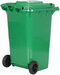 Green Trash Can