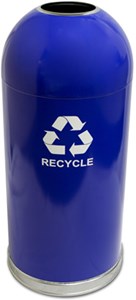15 gallon Open Top Dome Recycling Receptacle